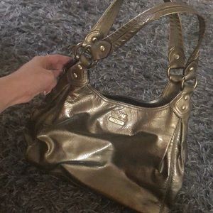 Coach gold purse